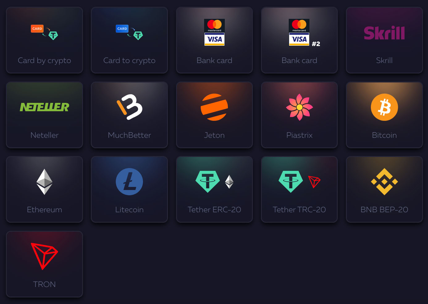 Metody płatności dostępne w Vavada Casino — karty, e-portfele, kryptowaluty